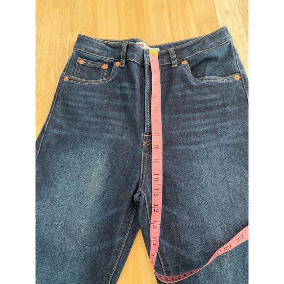 Levi's NEW Ribcage Teen  Jeans, Straight Ankle Dark Wash - Picture 6 of 10